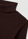 Brown cotton blend turtleneck regular fit_1