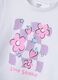 Girls' white pure cotton T-shirt regular fit with print_2