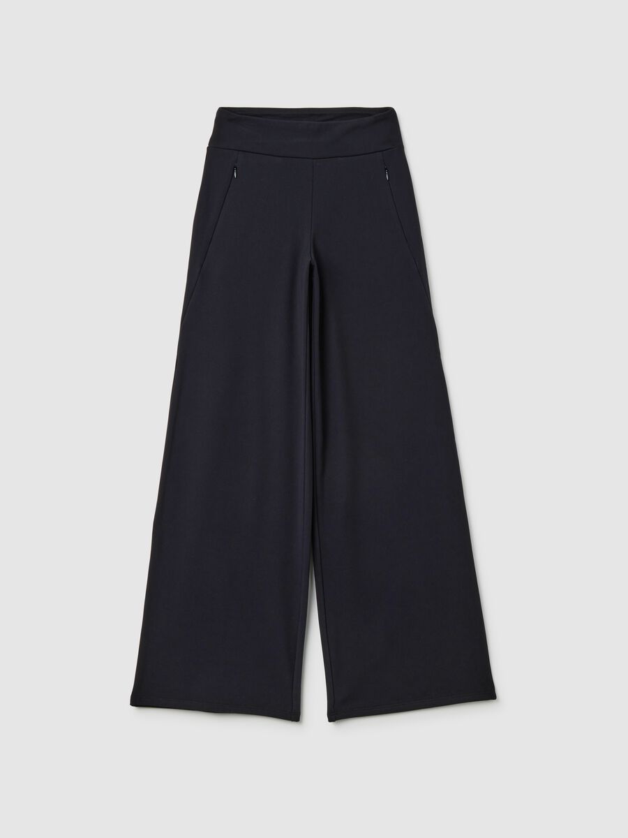 High-waisted wide leg trousers with zip pockets ALTAVIA STUDIO_4
