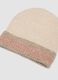 Set cappello e muffole beige in tessuto elasticizzato_2