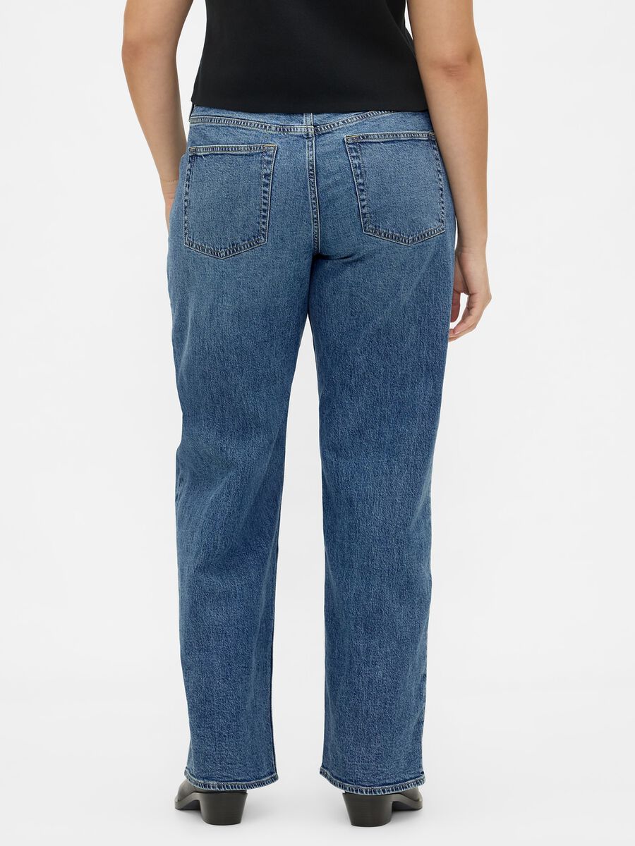 Wide-leg stretch denim jeans_5