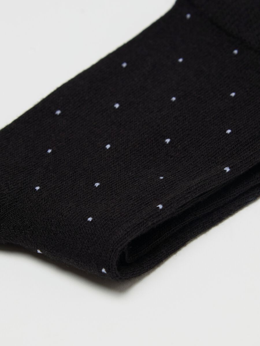 Two-pack short socks with micro polka dots_1