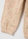 Girls' beige cotton joggers with print_3