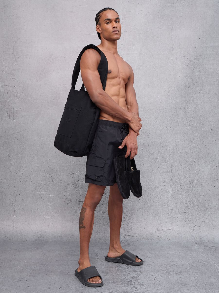 Cargo Swim Shorts Black_3