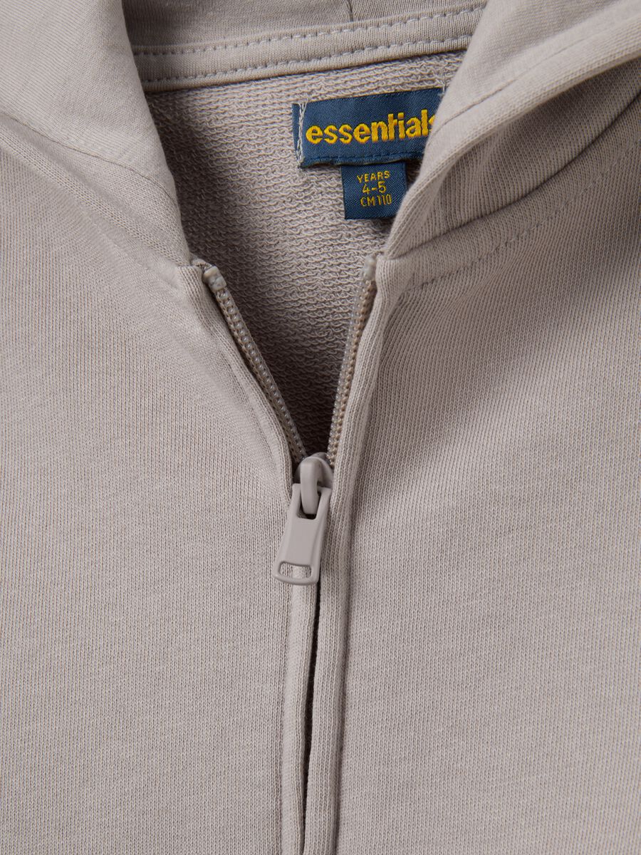 Grey pure cotton regular fit kids' sweatshirt_3