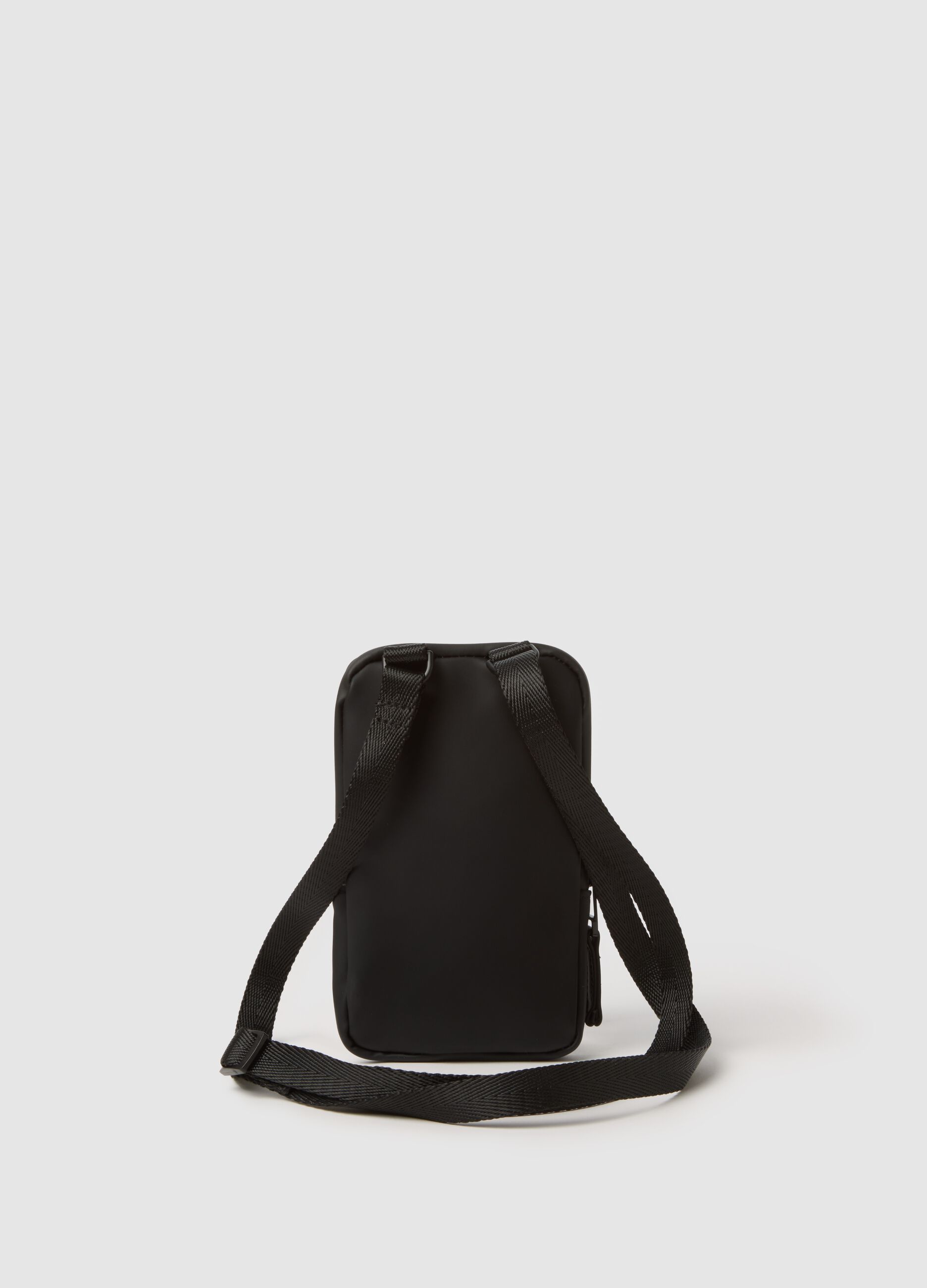 Black Crossbody Bag with Zip