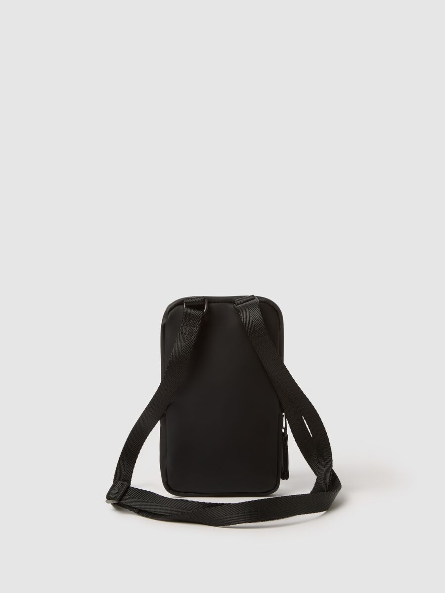 Black Crossbody Bag with Zip_1