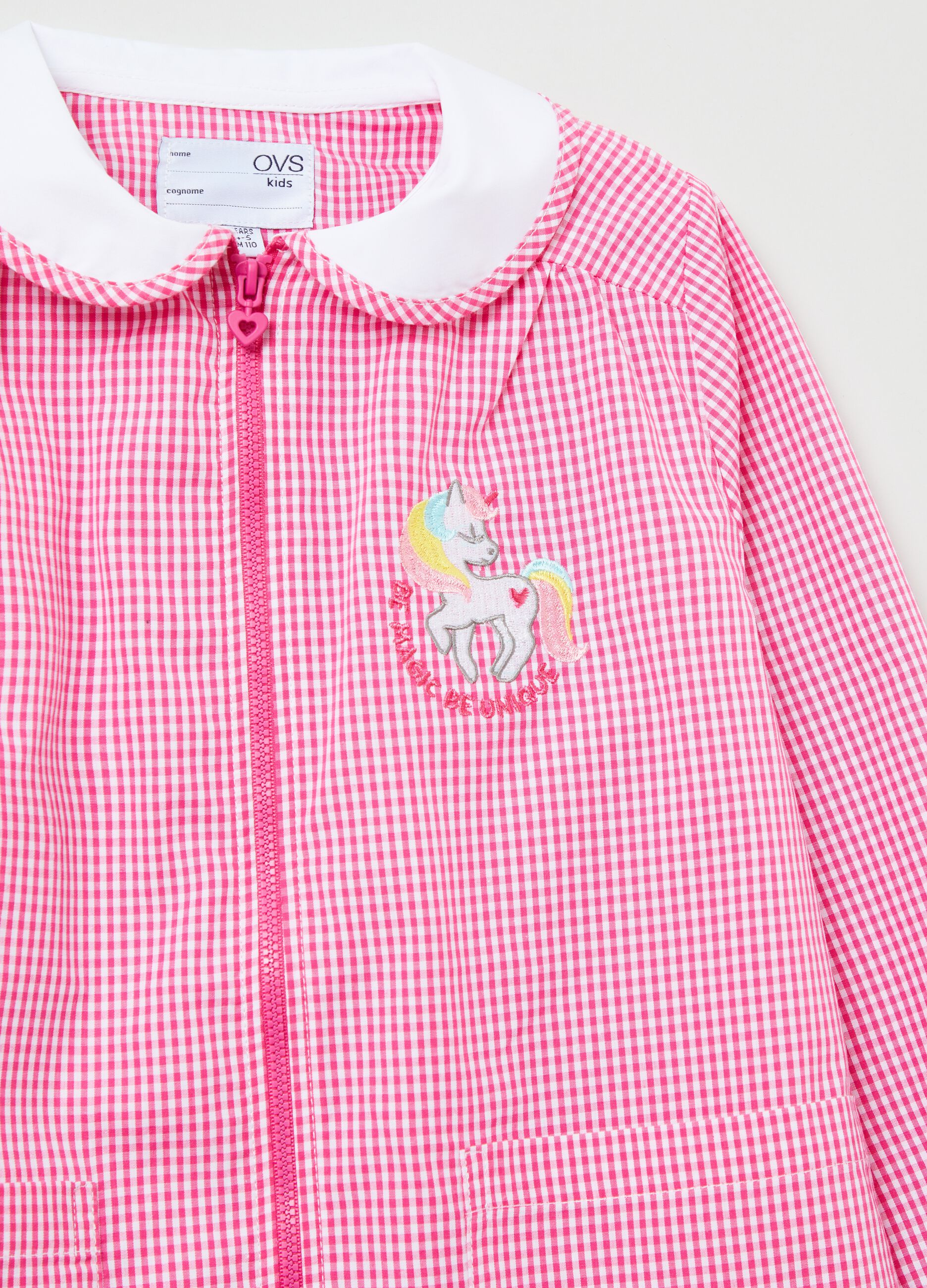 Grembiule con zip e ricamo unicorno_2