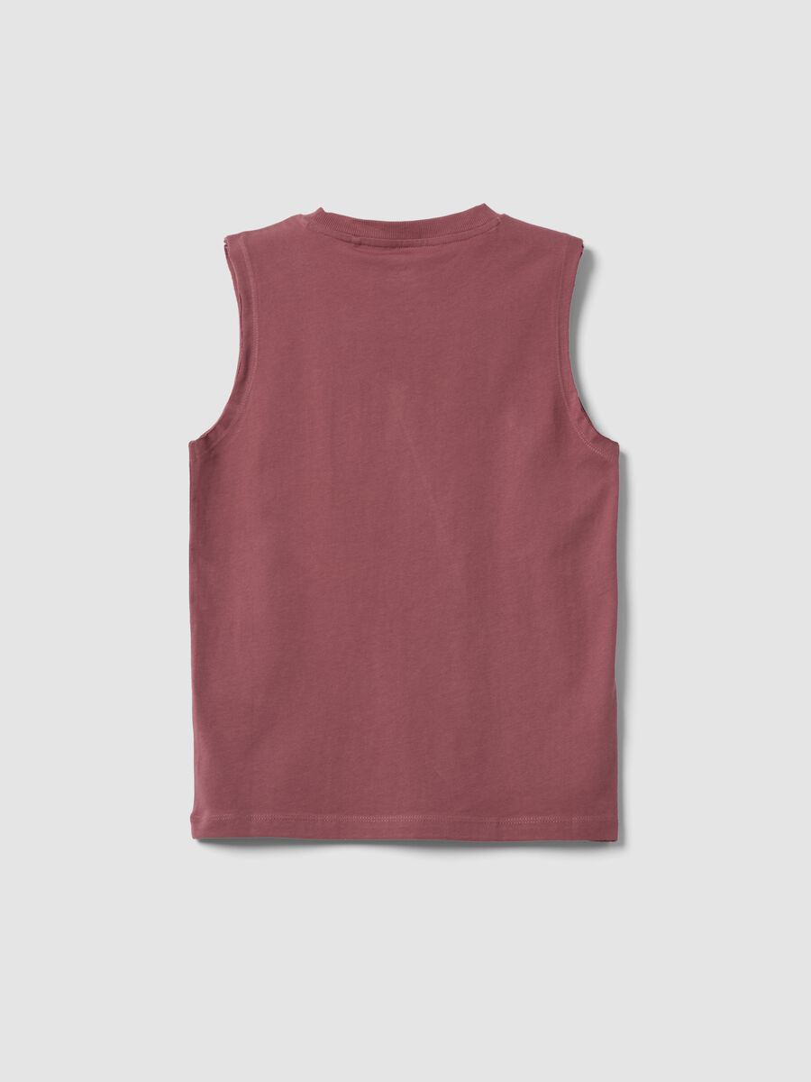Pink organic cotton vest top_1