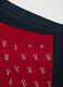 Red Stretch Cotton Christmas Boxers Regular Fit_5