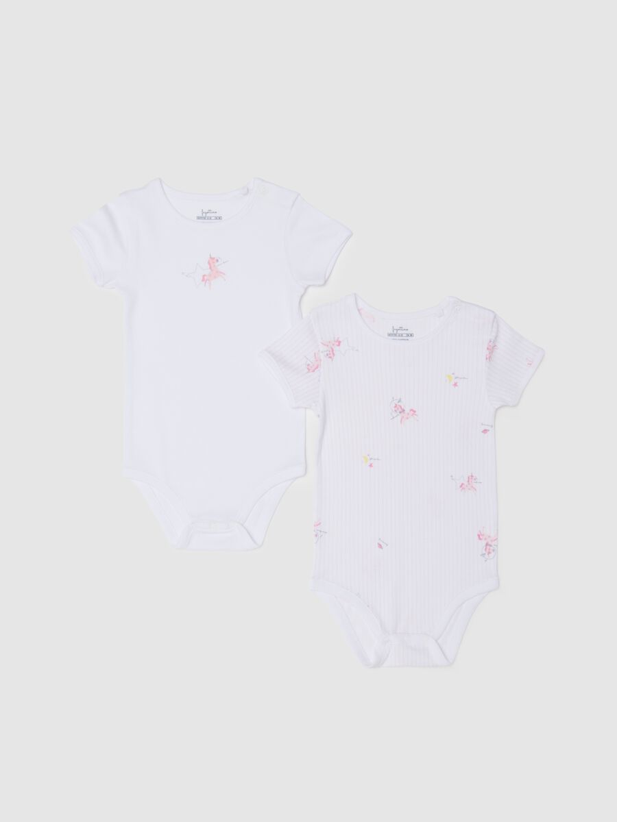 Girls' pure white cotton body bipack_0