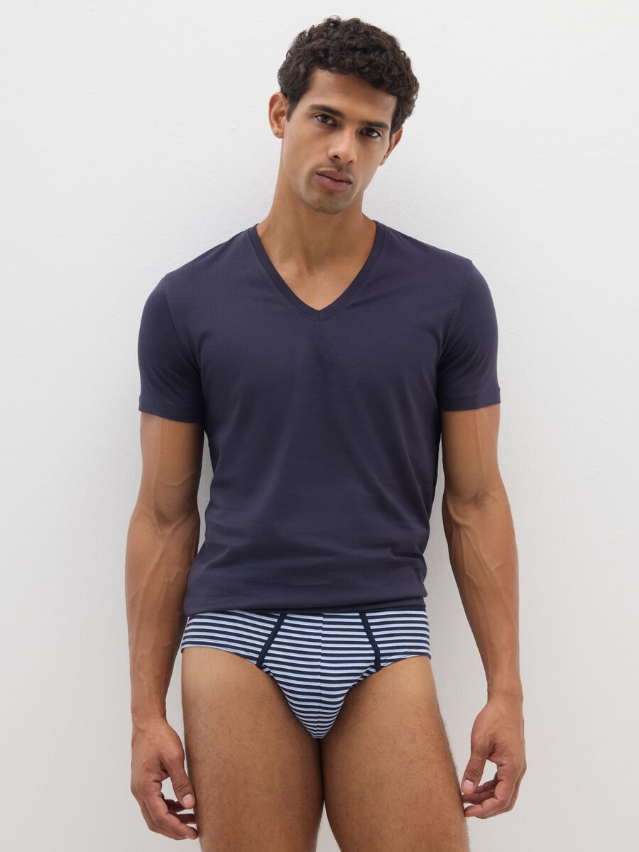 Multicolour Stretch Cotton Multipack Briefs_0