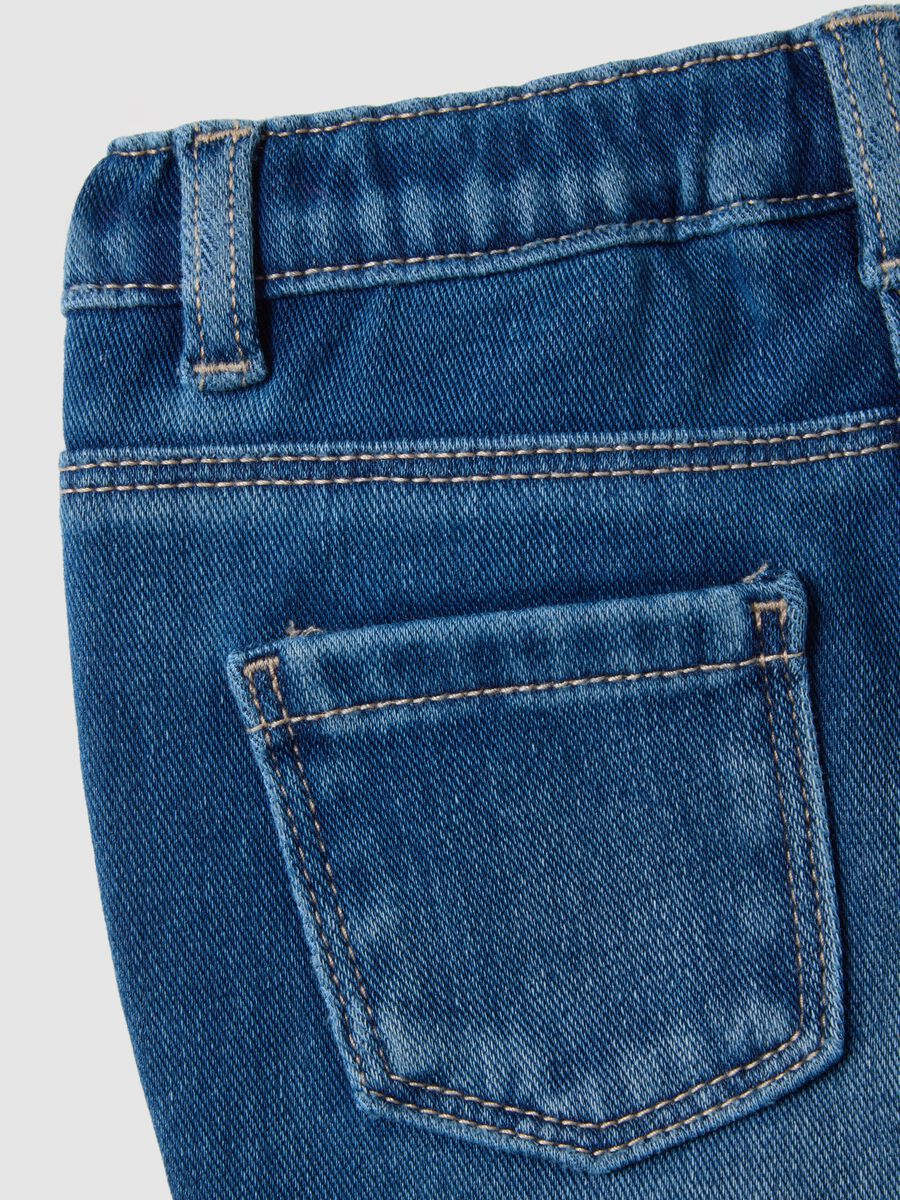 Pantaloni da bambina in denim elasticizzato flare_3