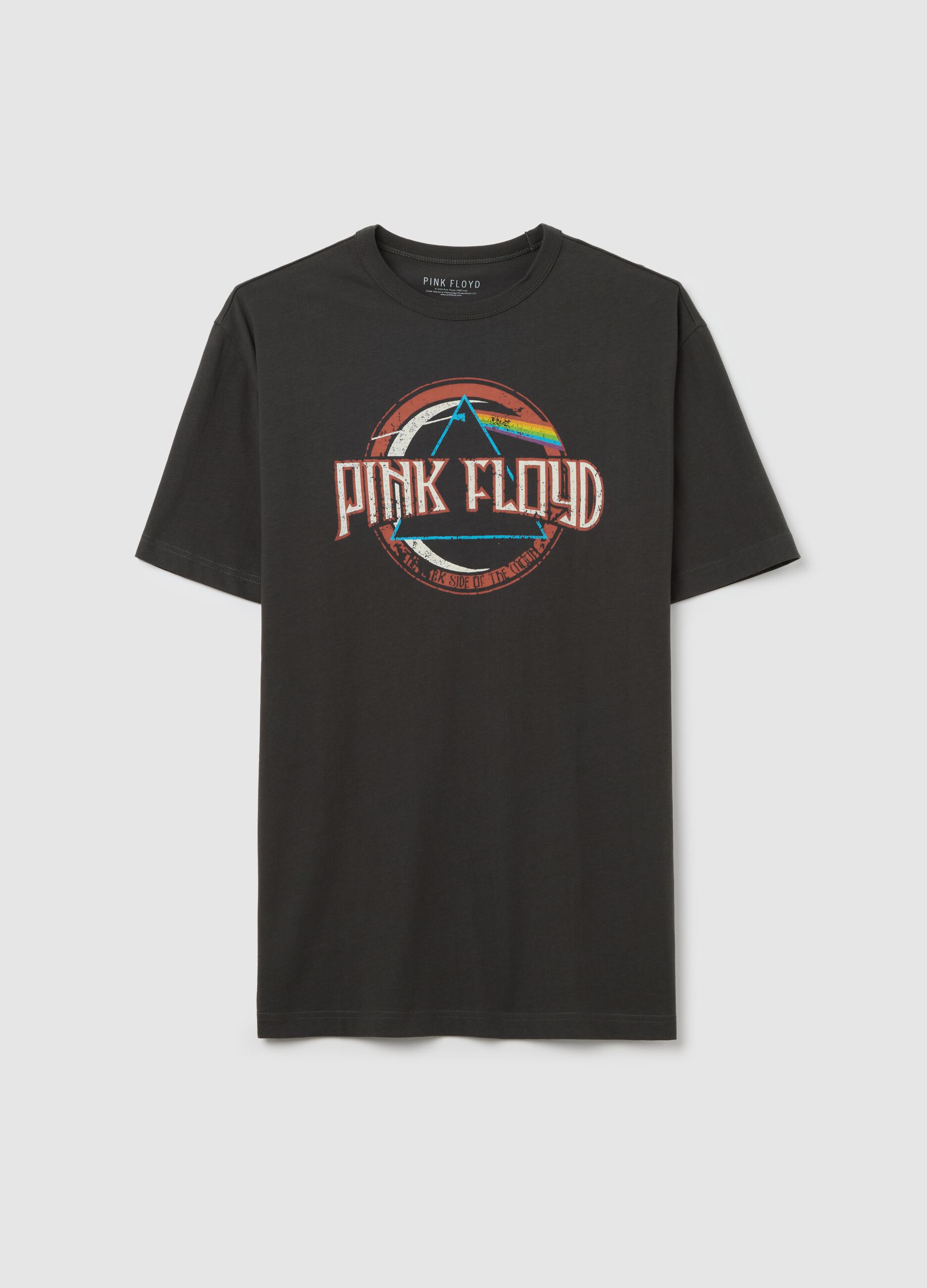 Grey T-shirt with Pink Floyd print