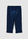 Baby blue jogger trousers in pure cotton regular fit_1