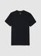 Black pure cotton regular fit t-shirt_4