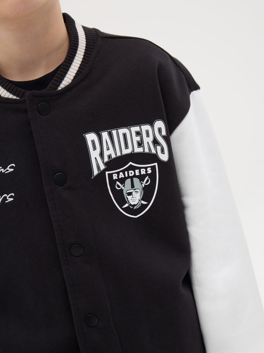 Varsity bomber jacket with NBA Las Vegas Riders embroidery and print_1