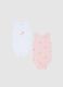 Multicoloured pure cotton Disney print baby bodysuit twin pack_0