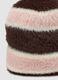 Brown and pink striped viscose-blend hat_2