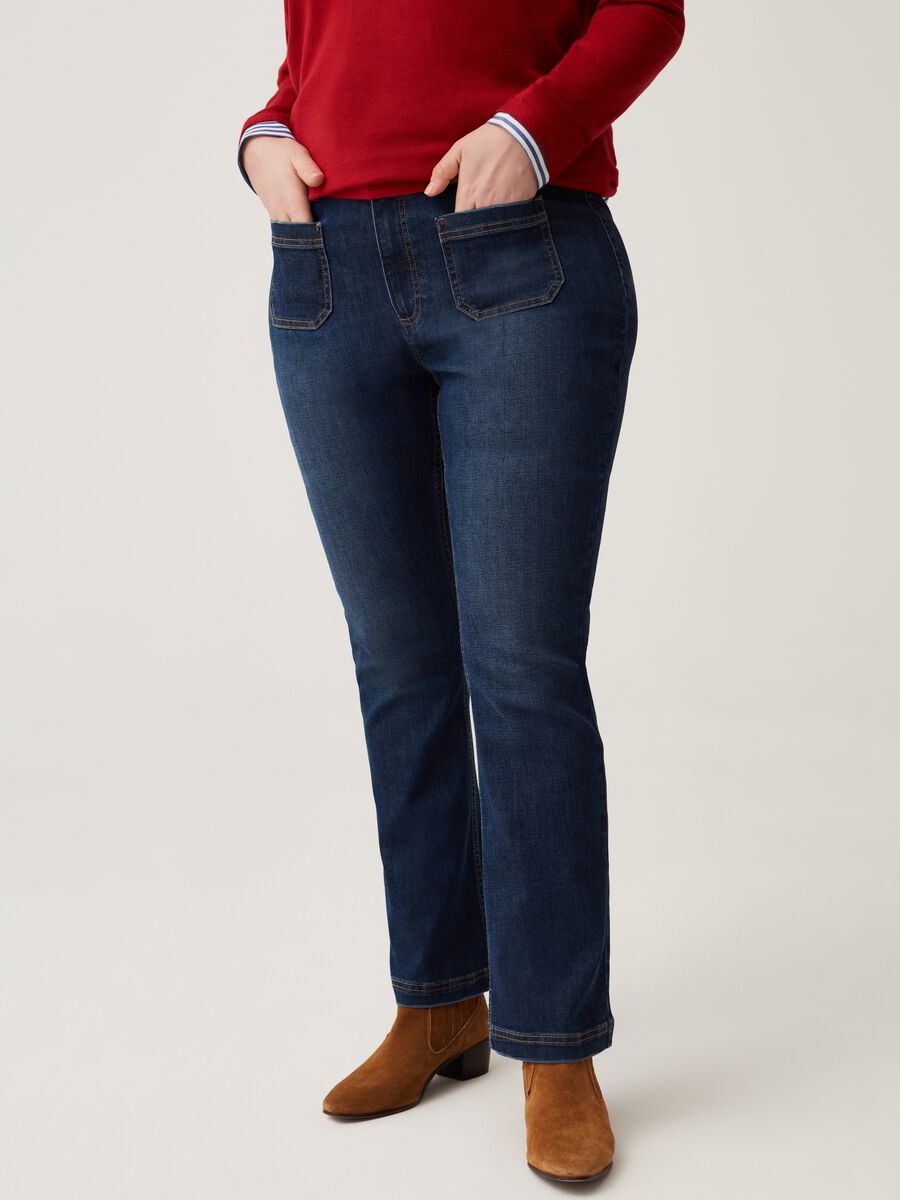 Curvy flare-fit bootcut jeans_1