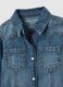 Girls' blue denim regular fit shirt_2