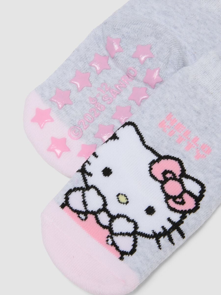 2-pack of pink anti-slip Hello Kitty socks in stretchy organic cotton_1