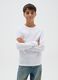 Boys' pure cotton white regular fit t-shirt_0