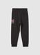 Children's pure cotton black joggers regular fit_1