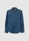 Pure Cotton Denim Regular Fit Shirt_4