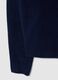 Regular fit blue pullover with round neckline_1