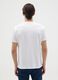 Men's white pure cotton T-shirt with Superman logo_3