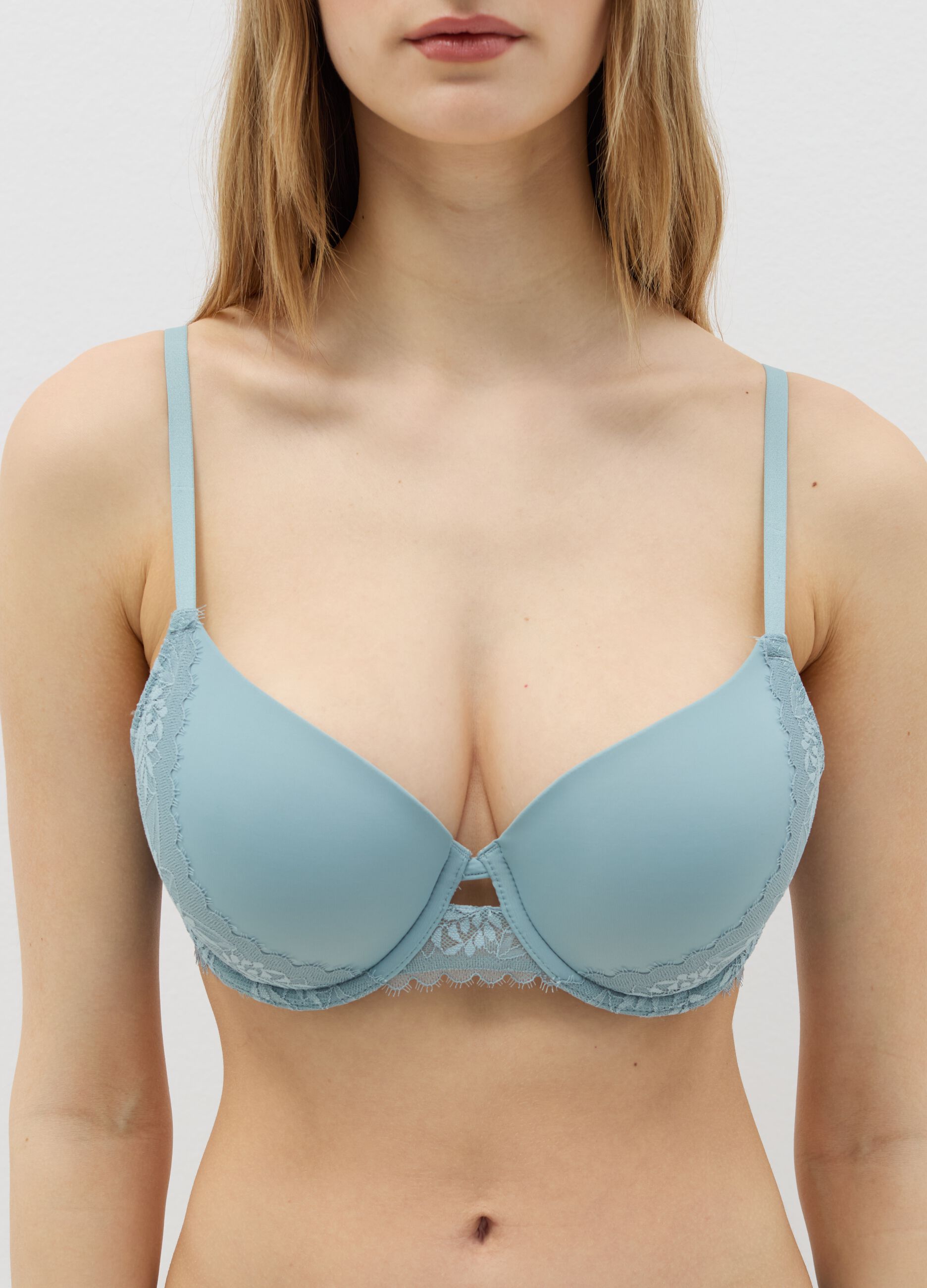 Reggiseno imbottito con pizzo