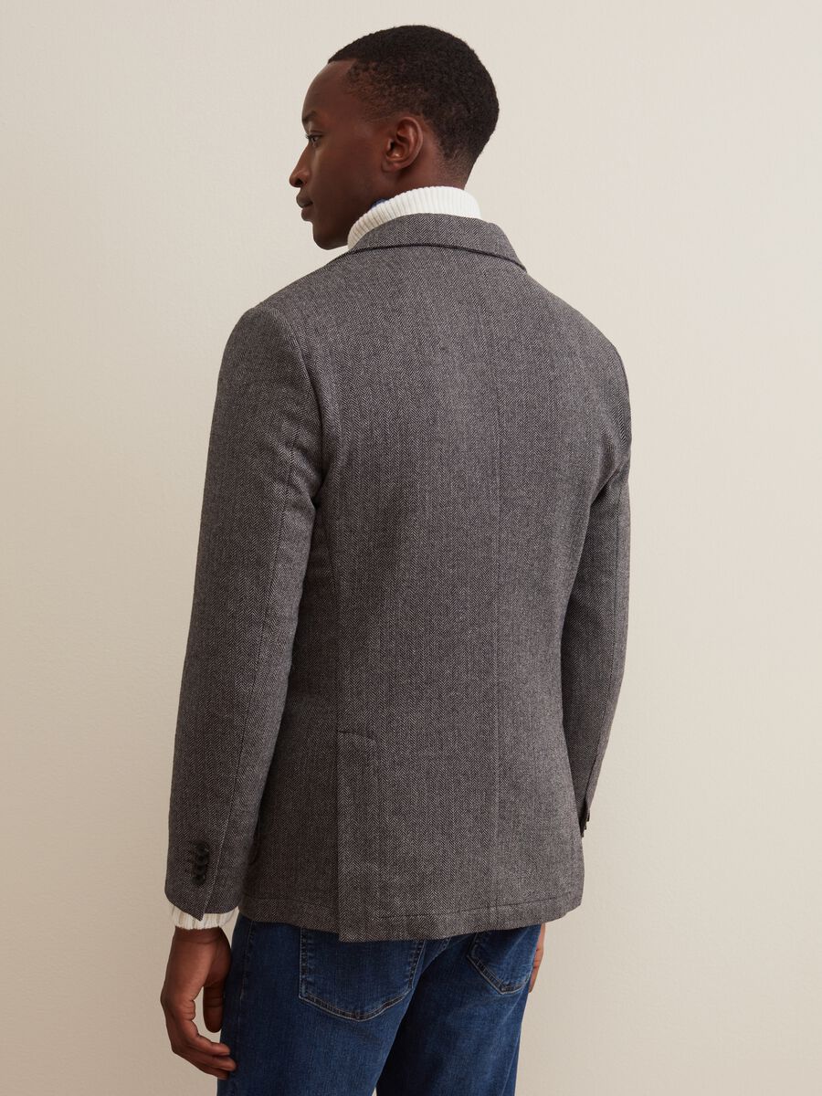 Blazer doppiopetto con disegnatura_2