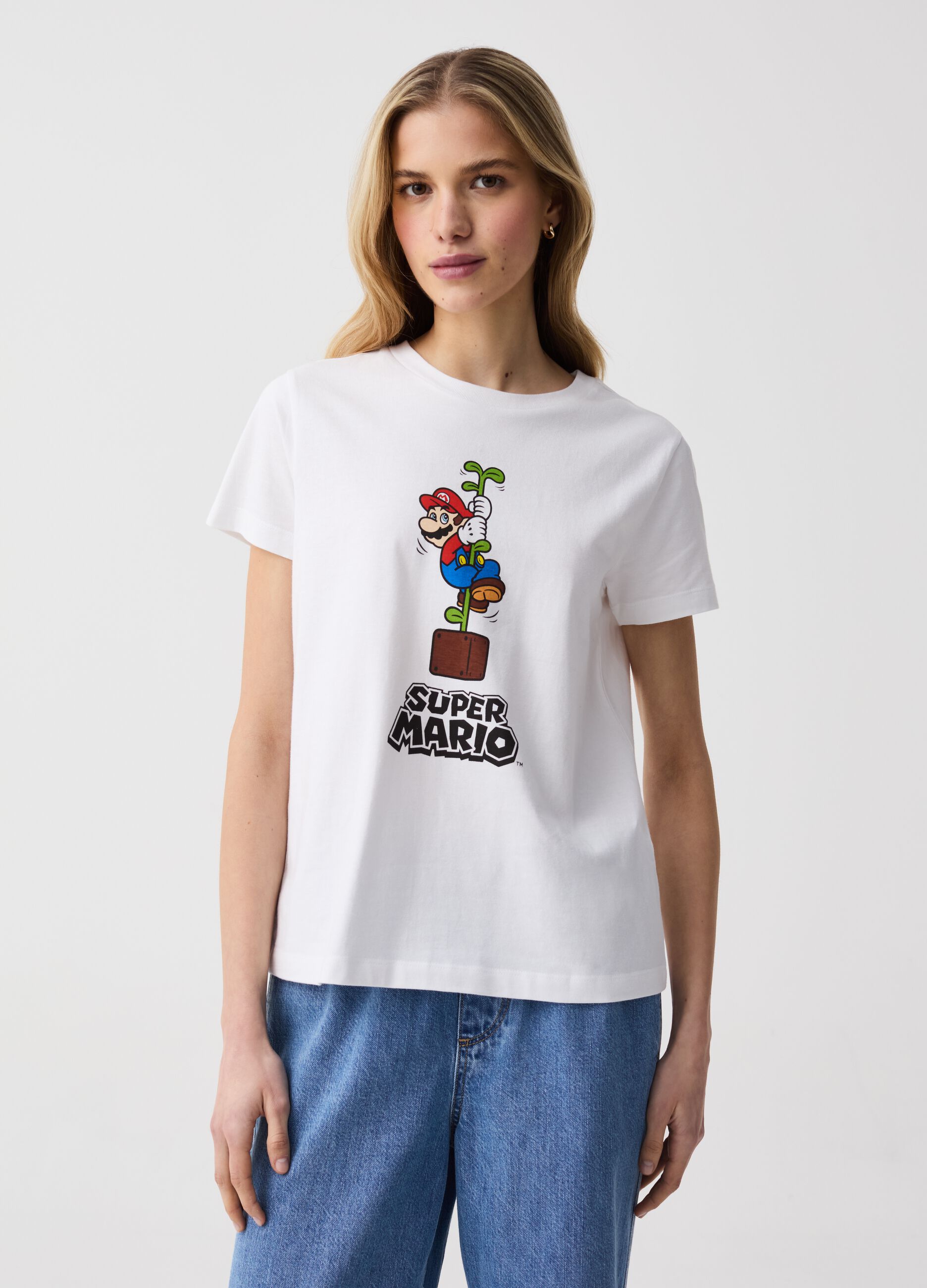 T-shirt in cotone con stampa Super Mario™