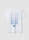White pure cotton T-shirt with graphic print, regular fit_4