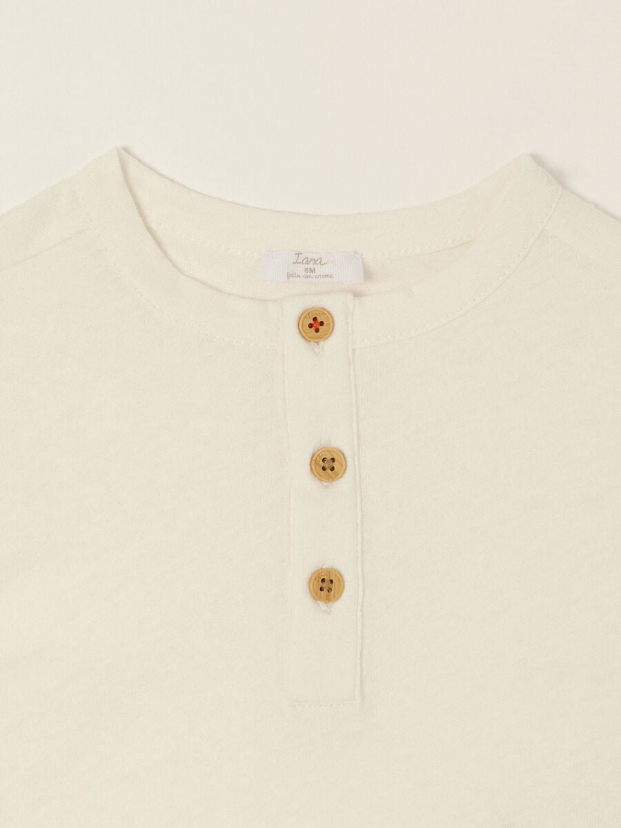 T-shirt in jersey misto lino IANA_2