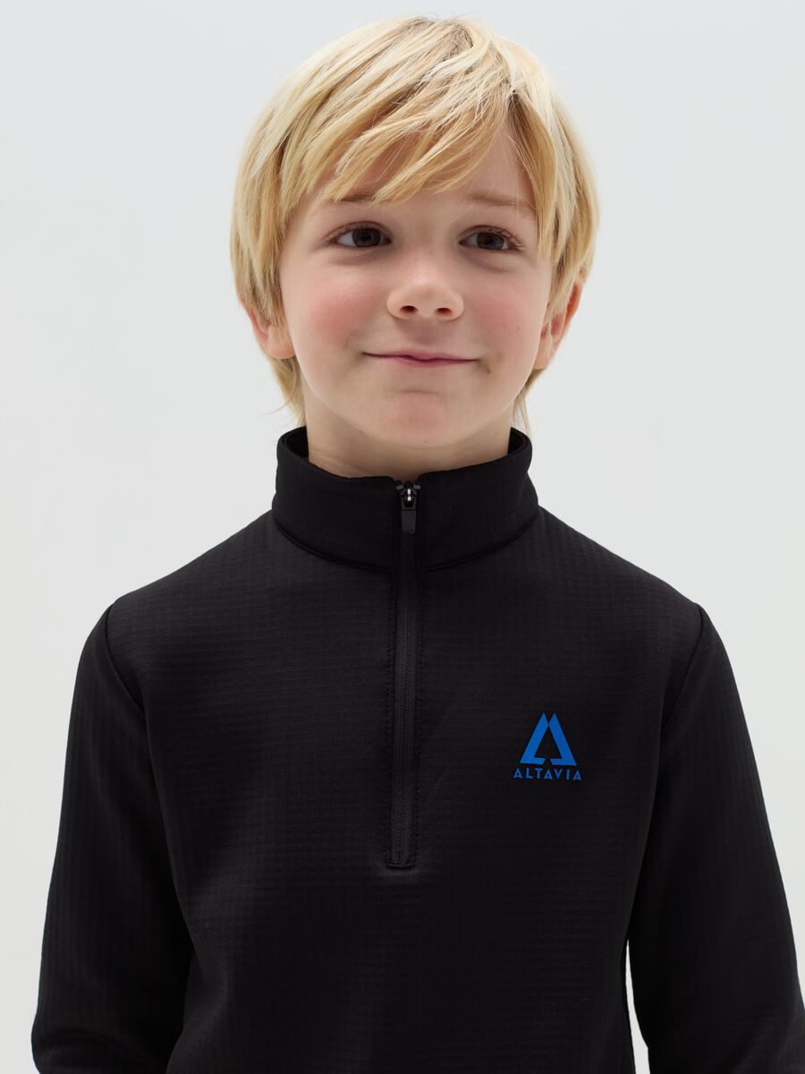 Waffle pile half-zip ALTAVIA WITH DEBORAH COMPAGNONI_2