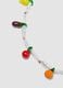 Necklace with transparent beads and fruit-shaped charms_2