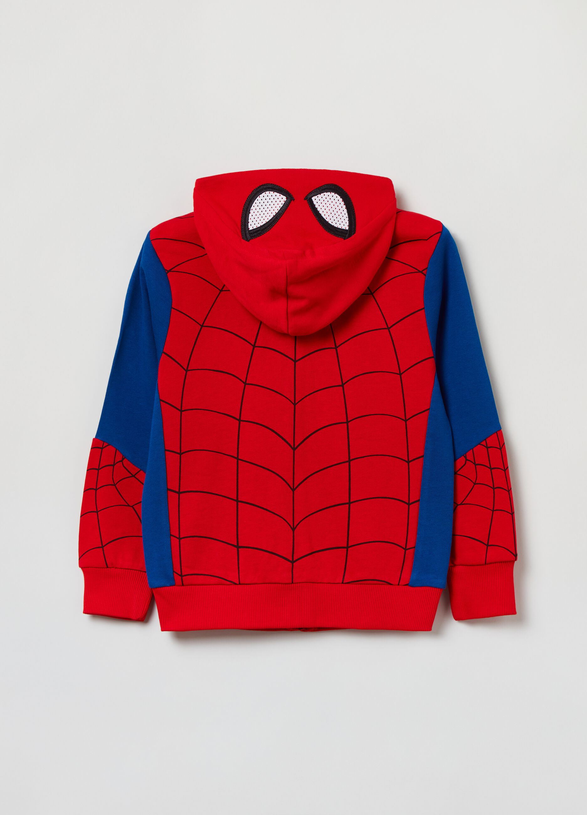 Full-zip con cappuccio stampa Spider-Man_1