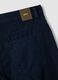 Casual blue linen-cotton blend trousers, regular fit_5