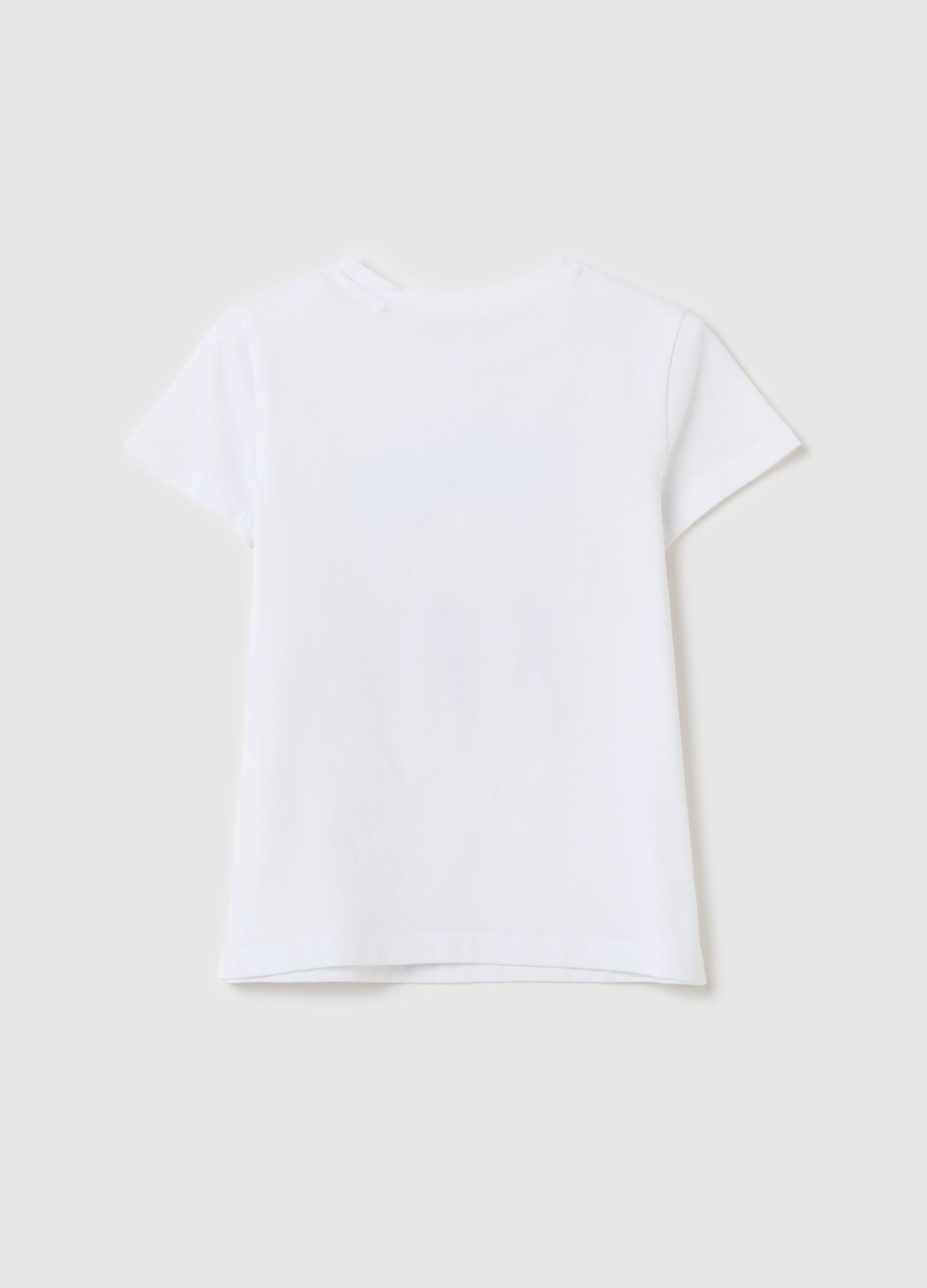 "St. Tropez" T-shirt with ice cream print and appliqués