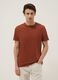 T-shirt rossa in puro cotone a maniche corte regular fit_0