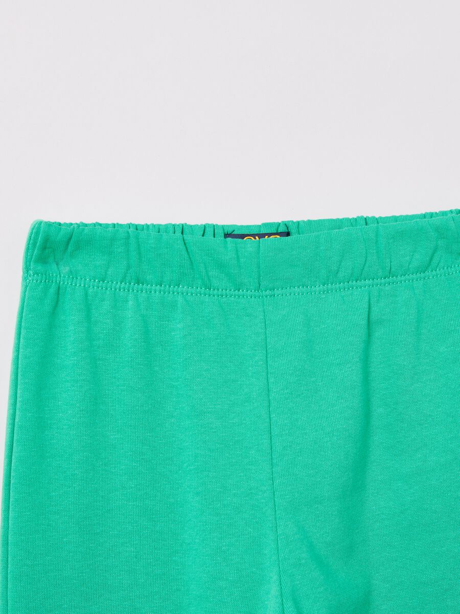 Joggers in felpa tinta unita_2