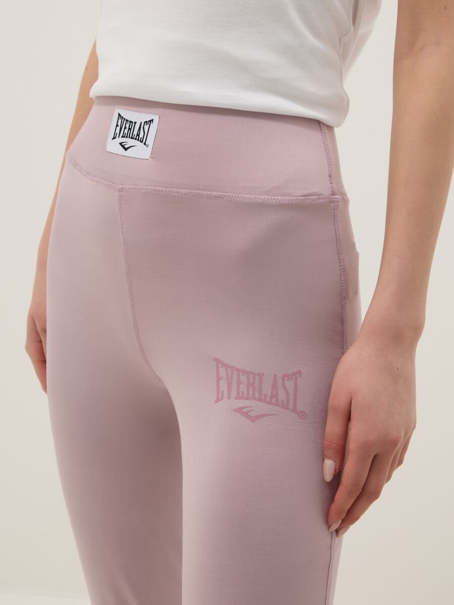 Leggings rosa regular fit con logo Everlast_3