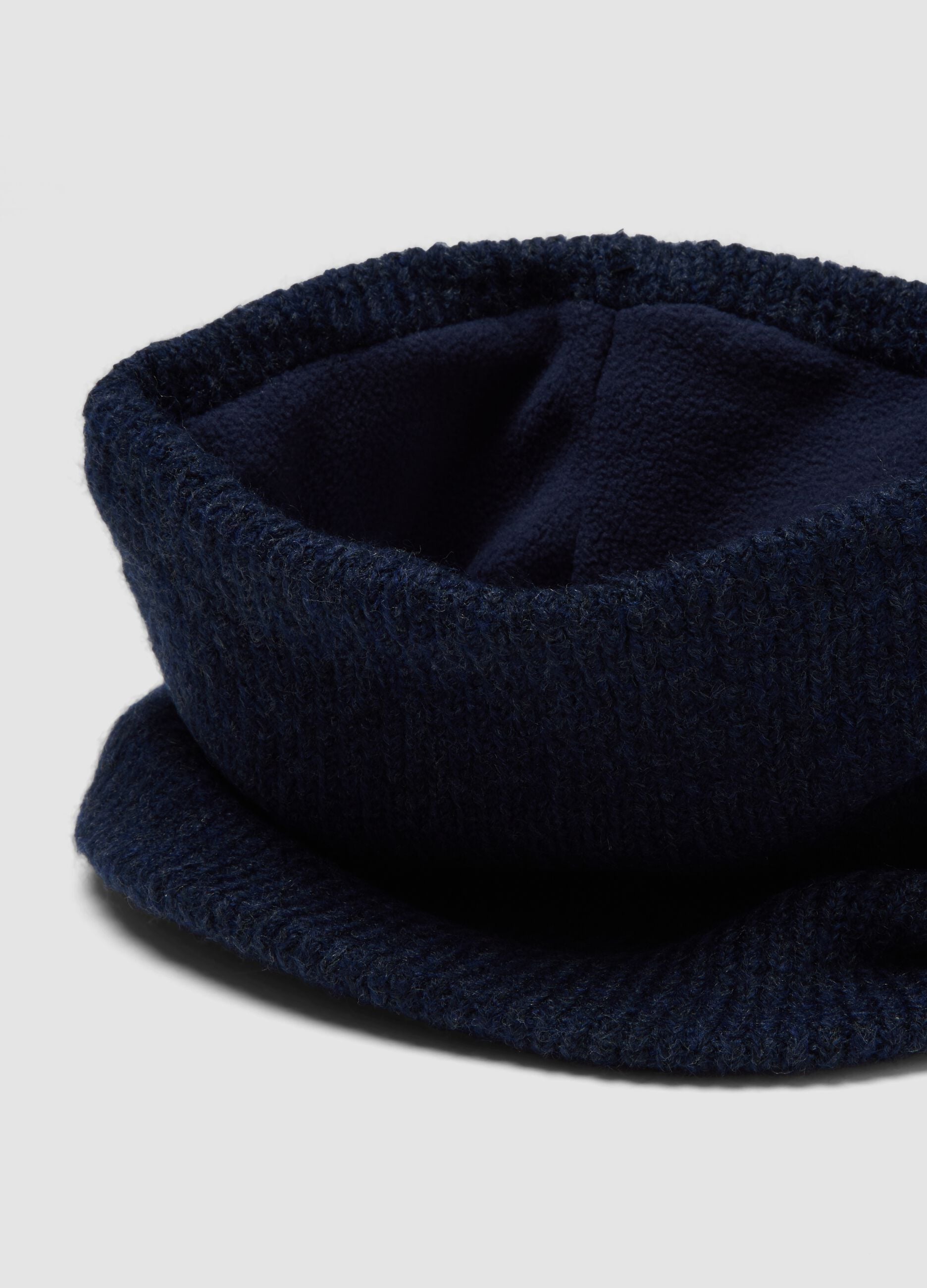 Scaldacollo blu in tessuto elasticizzato