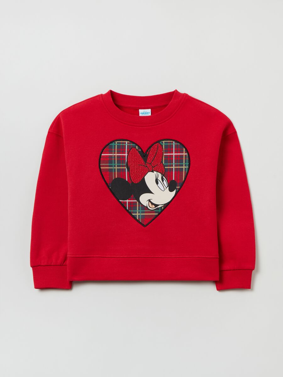 Felpa boxy fit con stampa Disney Minnie_0