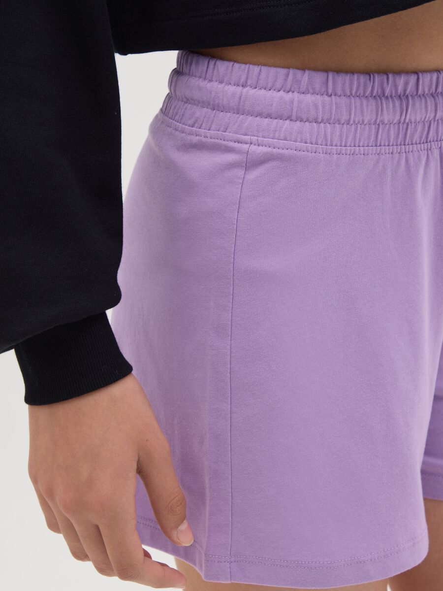 Cotton shorts with drawstring_2