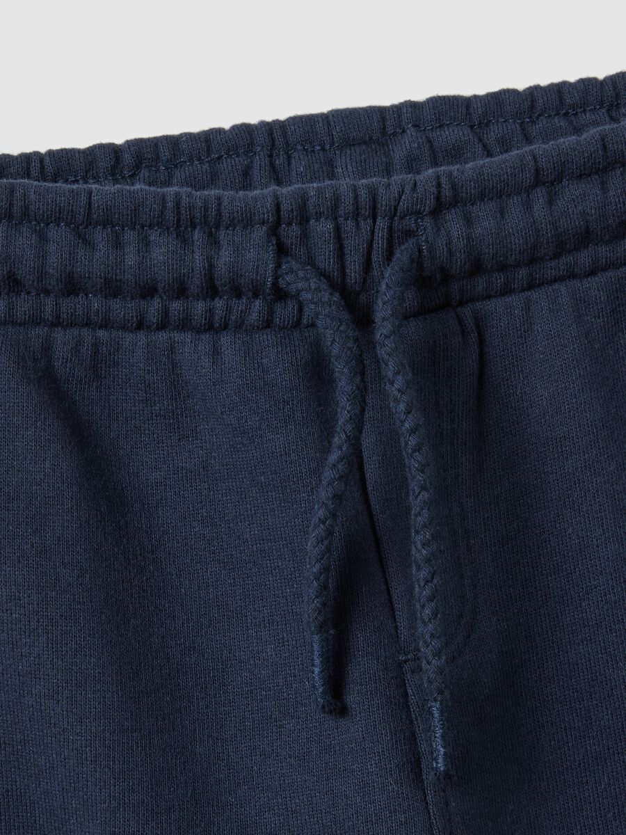 Blue pure cotton jogger trousers for baby regular fit_1