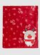 Christmas Red Blanket with Reindeer Print_2
