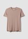T-shirt rosa in puro cotone a maniche corte regular fit_4